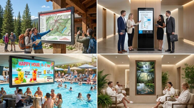 An Image of Digital Signage for Tourism Applications