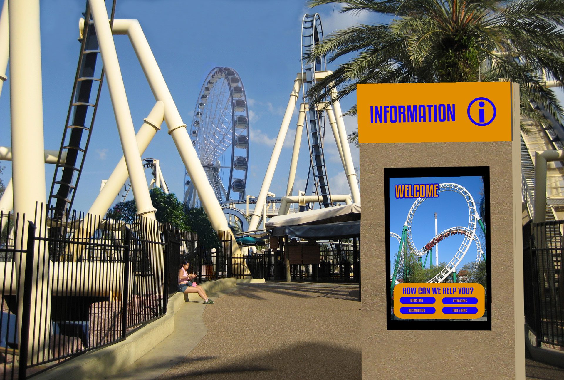 Digital Signage Solutions for theme park