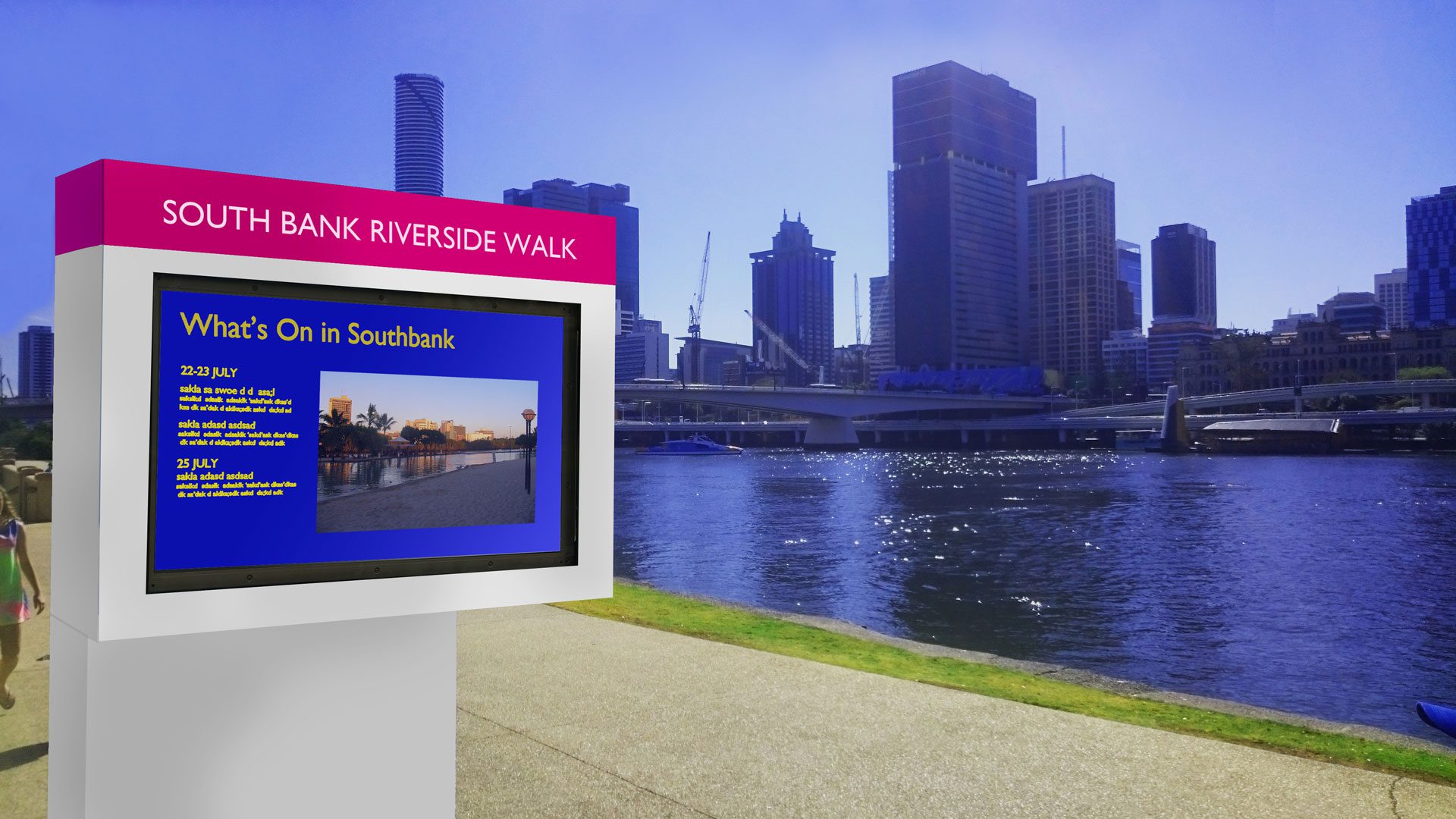 Digital Signage Solutions on Brisbane's Southbank
