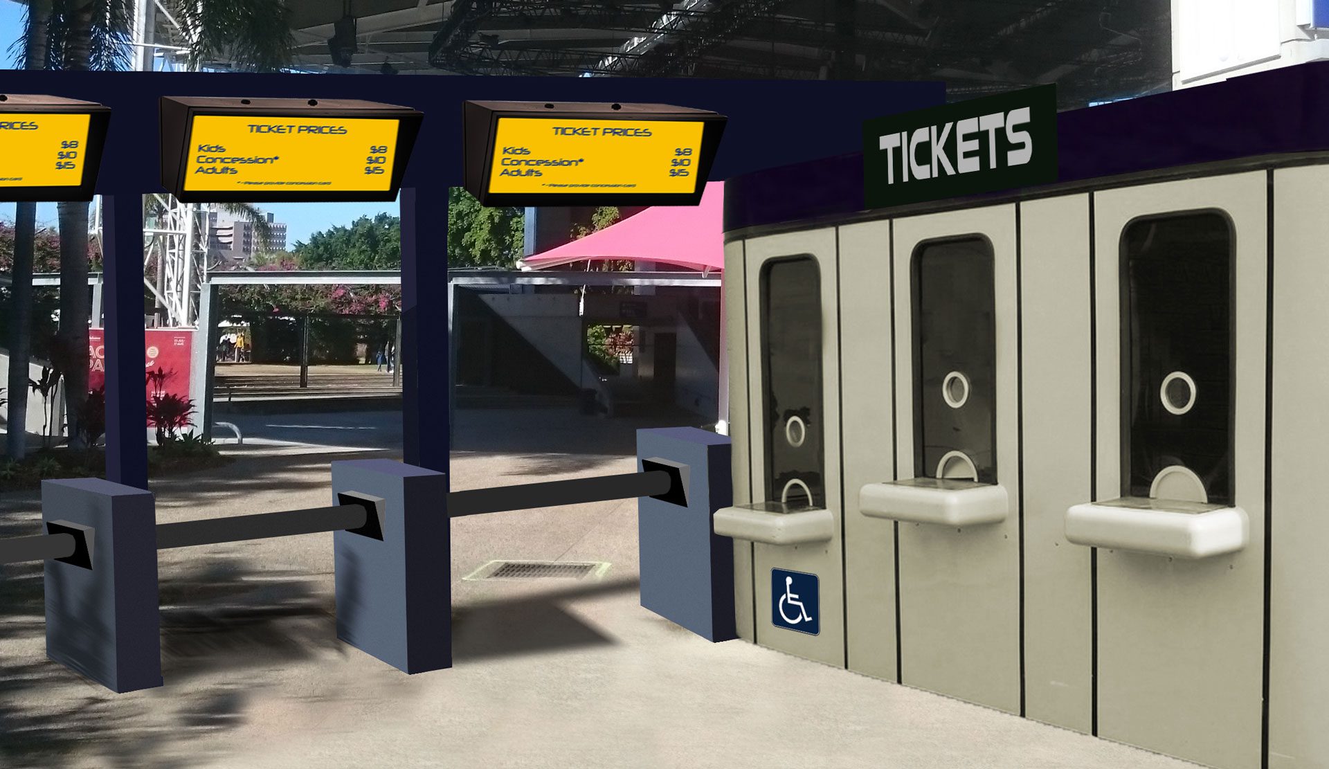 Outdoor Digital Signage Solutions for Ticket Box