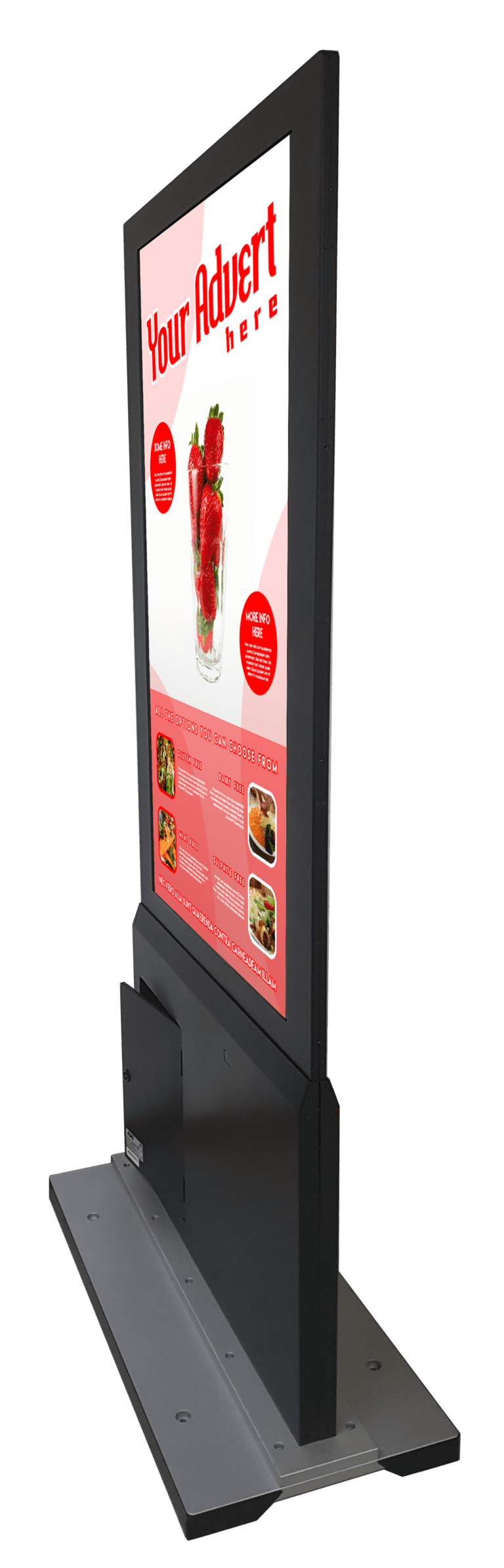 LCD Retail Display Screen Digital Advertising Display MetroSpec