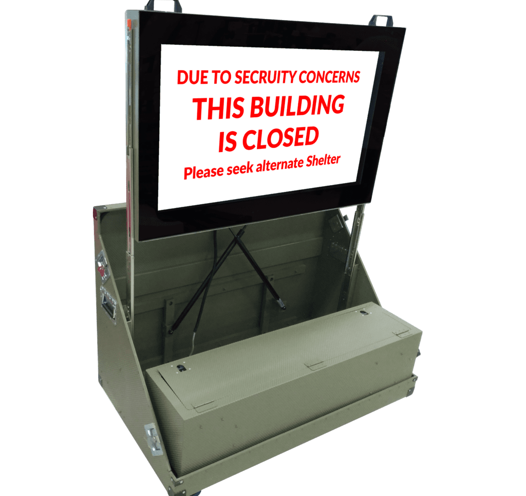 Outdoor Portable Digital Signage Used For Emergency