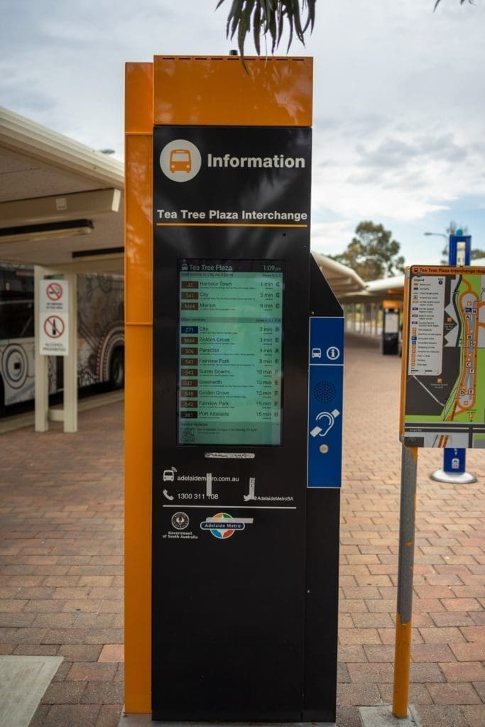 Digital Bus Stop Displays For Adelaide