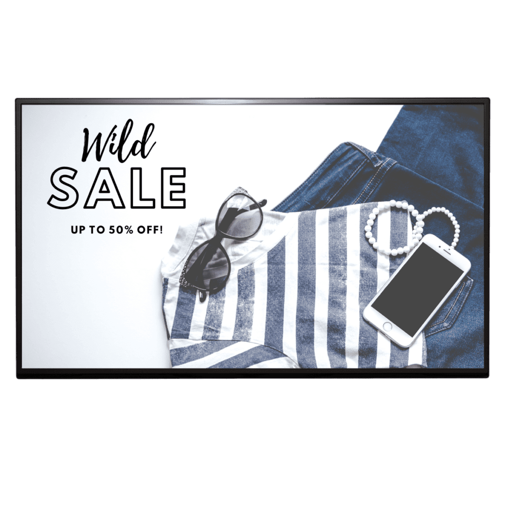 AUO UHD 4K Display Sale Sign