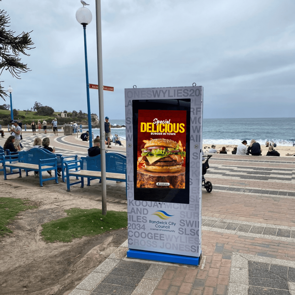 Cutting-Edge Digital Signage Kiosk Display Installed at Coogee Beach, New South Wales