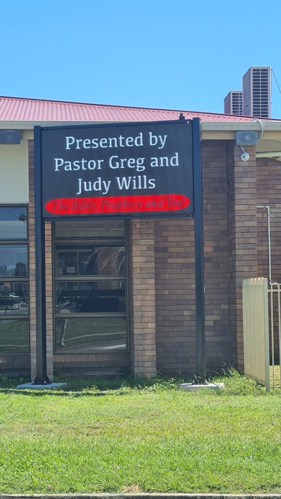 This is an image of a Custom Outdoor LED Display installed by Metrospec outside Deception Bay Church near Brisbane, Queensland