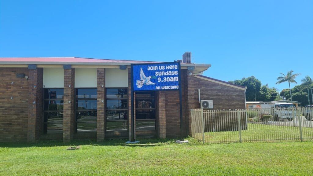 An Outdoor LED Display Fostering Community Engagement at Deception Bay Church near Brisbane, Queensland