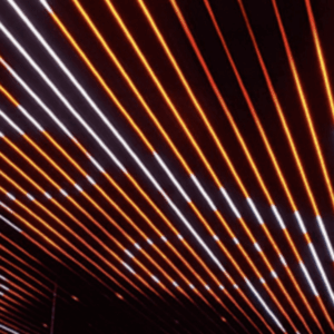 This is an imge of LED Light Sticks installed as an installation