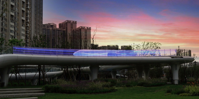 Transparent LED Glass on Guard Rails