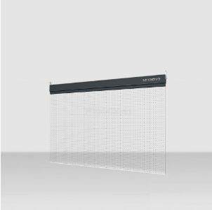 This is a rendering of Transparent LED Glass Display sold by Metrospec in Australia