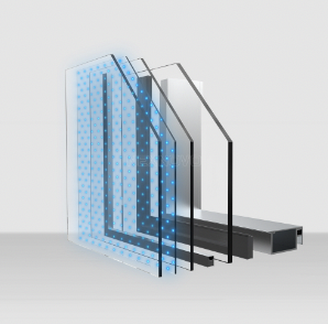 This is a rendering of Transparent LED Glass Display sold by Metrospec in Australia