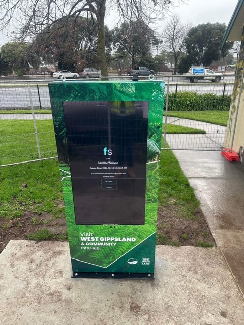 This is an image of an Interactive Kiosk Digital Display Solution Designed and installed by Metrospec for Baw Baw Shire Council in Victoria Australia