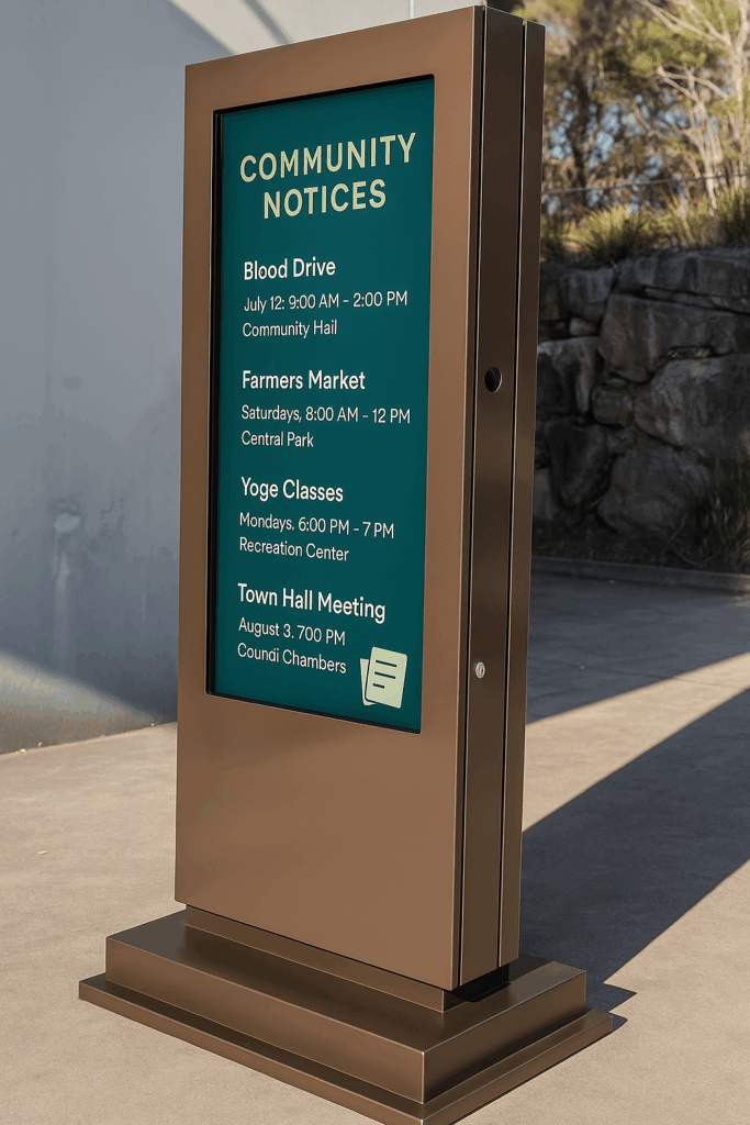 Rockhampton Bronze Totem Digital Display Image 3