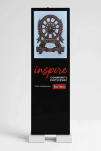 Image of Double-Sided E-Paper Digital Display installed in Tom Price, WA Ashburton Shire Council