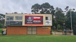 LED scoreboard installed at Chirnside Park Football and Cricket Club in Melbourne